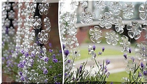 Bottle curtain: a fun idea for reusing plastic bottles