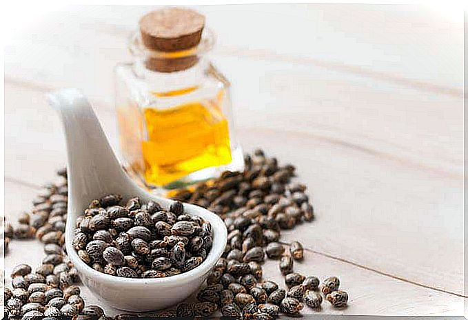 Castor oil helps to firm the skin.