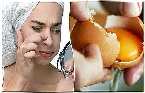 Cleansing and firming face mask from egg