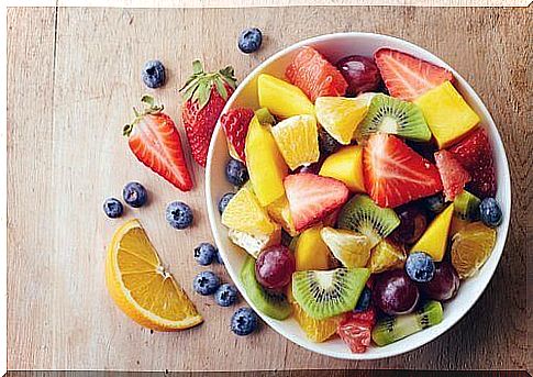 How to relieve constipation?  By eating a lot of fruit