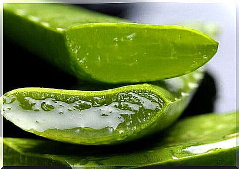 Aloe Vera soothes the burning sensation