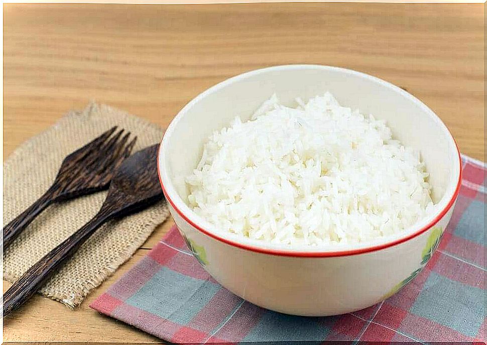 how to eat rice